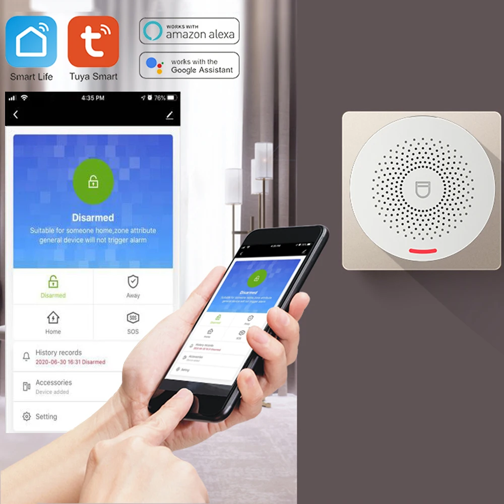 

Умная Система сигнализации с Wi-Fi и датчиком двери