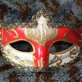 

(200 pieces/lot) New handmade half-face pulp 6 colors men & women's Venetian masquerade ball masks