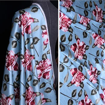 

Mulberry silk crepe satin plain fabric cloth per meter 135 cm wide 20mm printed clothing dress fabric wholesale silk cloth