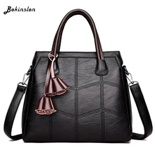 Bokinslon Модная Портативная женская сумка на плечо, Повседневная вышитая сумка с одной диагональной бахромой, женская сумка