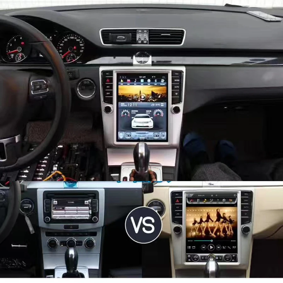 10," вертикальный ips экран Автомобильный Радио плеер для VW Passat CC 2012 2013 gps PX6 tesla carplay головное устройство Android 8,1 Автомобильный мультимедийный