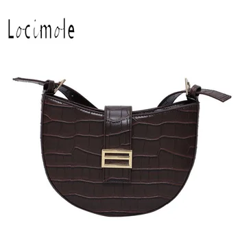 

Locimole Vintage Stone Pattern Crossbody Bags For Women PU Leather Small Female Shoulder Messenger Bag Fashion BIZ028 PM49