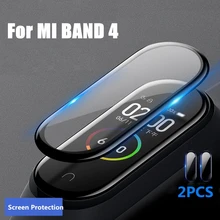 2 шт. пленка для Xiaomi mi Band 4, защитное мягкое стекло для mi band 4, защитный чехол для экрана, защитные Смарт-Аксессуары