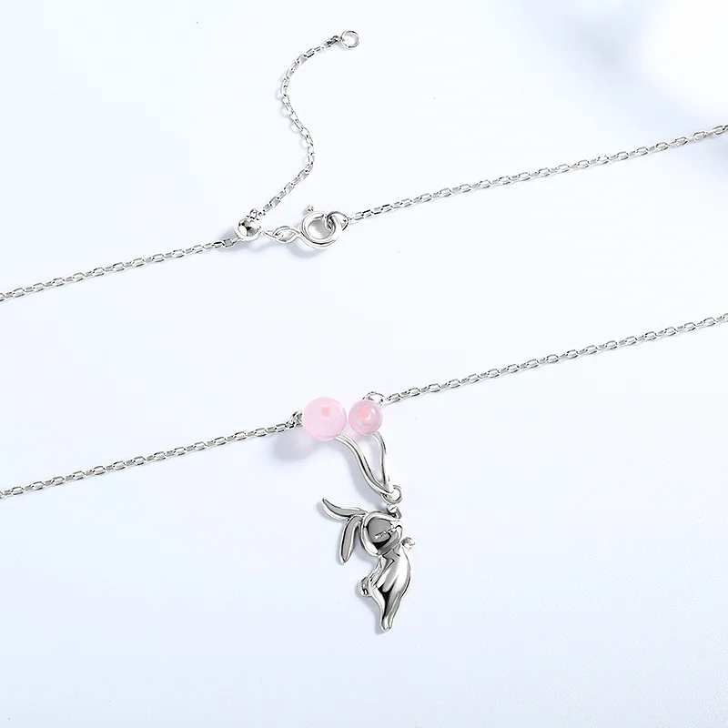 

TS-XL005 High Quality Original Cute Spanish Bear Gemstone Pendant Necklace Fit Jewelry Women Jewelry Sterling Silver Necklace