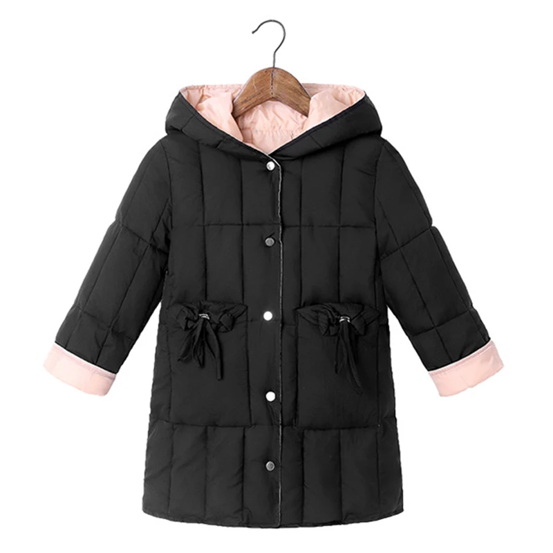 Зимние теплые куртки с подкладкой для девочек; модная детская плотная ...