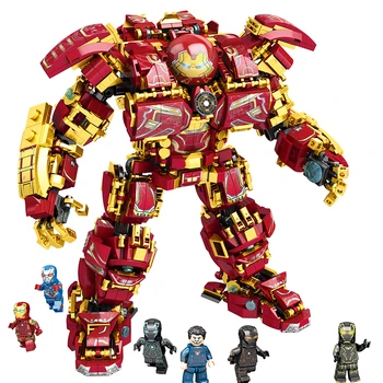 

2020 Marvel Avengers Super Heroes Iron Man Hulkbuster War Machine Building Blocks Super Heroes Avengers lepinblock Toys Gift