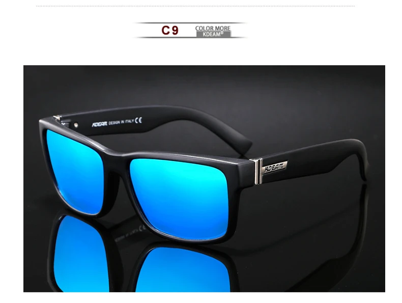 Летние новые стильные поляризационные солнцезащитные очки для мужчин и женщин KDEAM товары горячей распродажи ревамп спортивных солнцезащитных очков уличные очки для путешествия