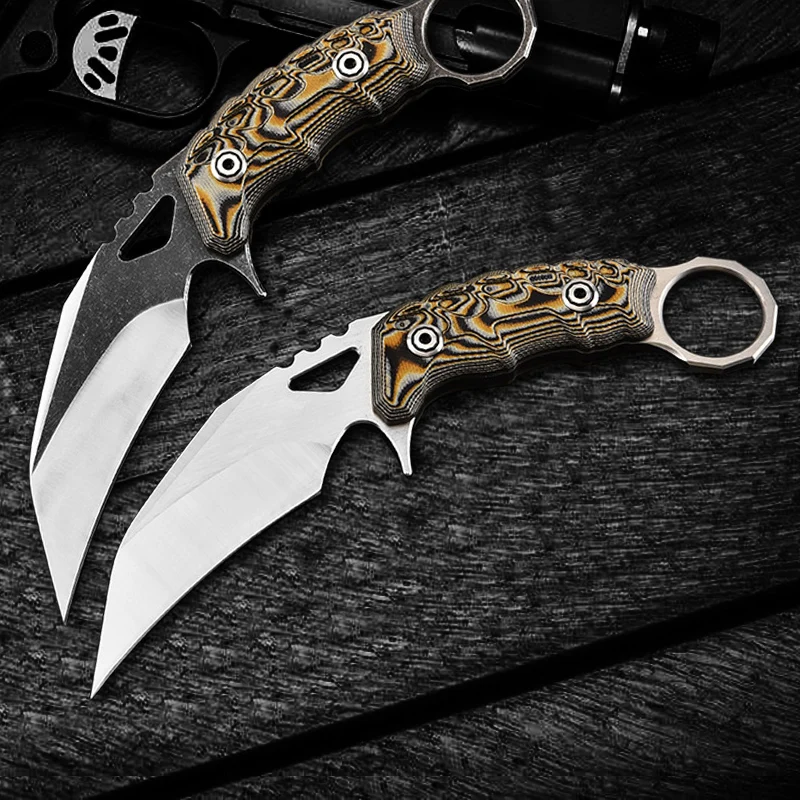 Karambit CS GO тактический боевой нож D2 сталь острый открытый Самозащита коготь нож выживания карманные ножи кемпинг Охота EDC нож охотничий