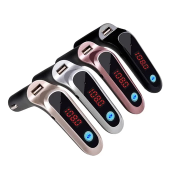

USB TF Card Support Charger Wireless Bluetooth Car Kit LCD Hands-Free FM Transmitter MP3 Music Player Mobile Phones Tablets
