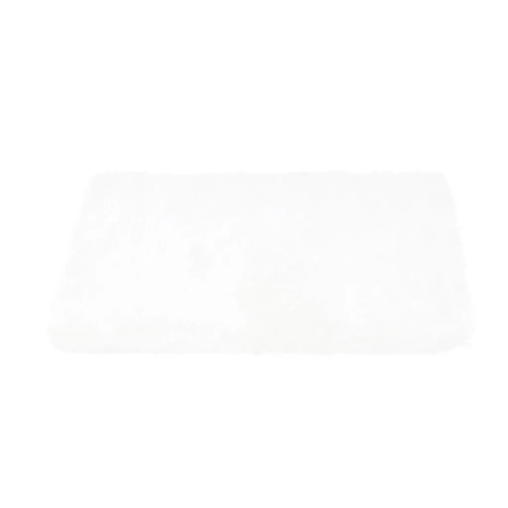 Декоративные Non-slip поглощения прочный полиэстер коврик Кухня Ванная комната круглый 50x80 см Ванная комната коврик Кухня дверной коврик#45 - Цвет: White