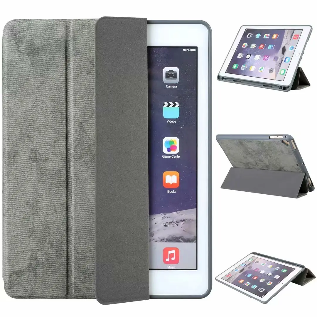Складной флип-чехол для iPad Pro 9,7 Чехол-карандаш держатель из искусственной кожи Смарт-стенд Funda A1673 A1674 A1675 для iPad Pro 9,7 чехол