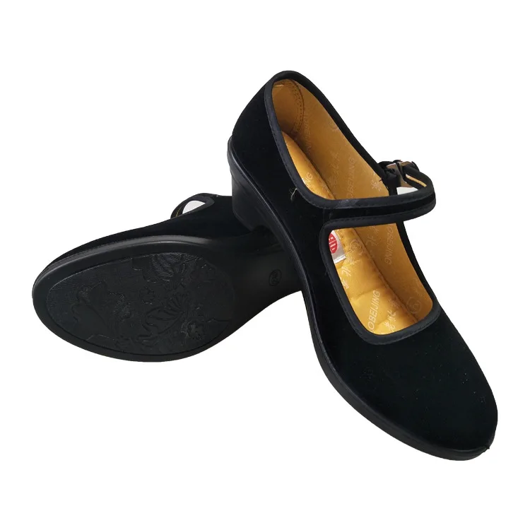 

New Style Polyurethane Bottom Kogan li yi xie Super Lightweight Breathable Wear-Resistant Low Top Casual Old Beijing Black And W