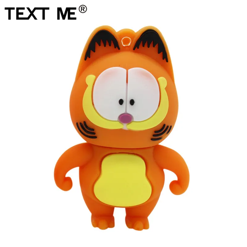 Usb флеш накопитель TEXT ME 64 ГБ Милая мини модель Garfield usb 2 0 4 8 16 32 флэш накопитель|USB