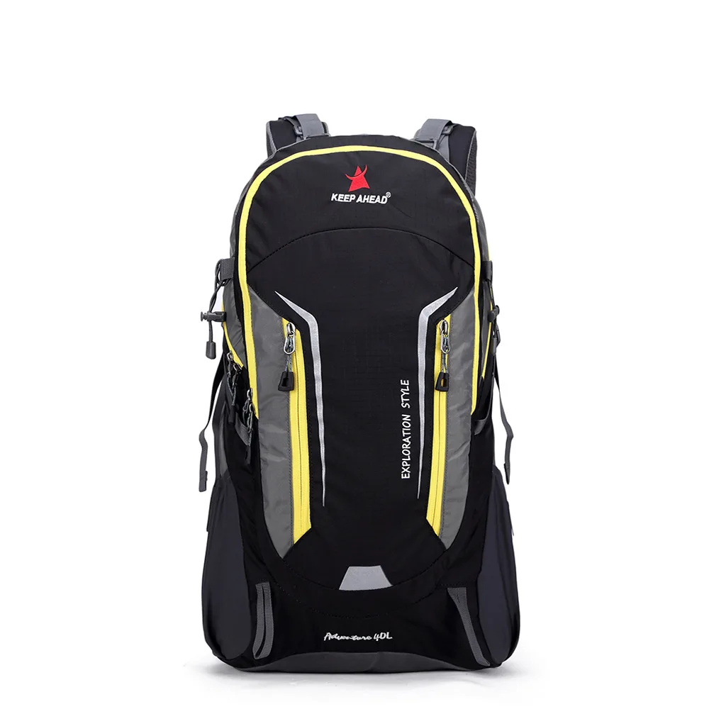 Cross Border New Style 40L Steel Frame Waterproof Wear-Resistant Hiking Tourist Cycle Camping Tactical Sports Outdoor Backpack