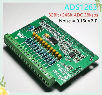 

ADS1263 32-bit ADC Thermocouple Load Cell Strain RTD PT100 High Precision