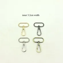 

5pcs 32mm Metal Belt Clip Buckles Swivel Lobster Clasp Dog Collar Strap Buckle Carabiner Snap Hook DIY Backpack Bag Accessory