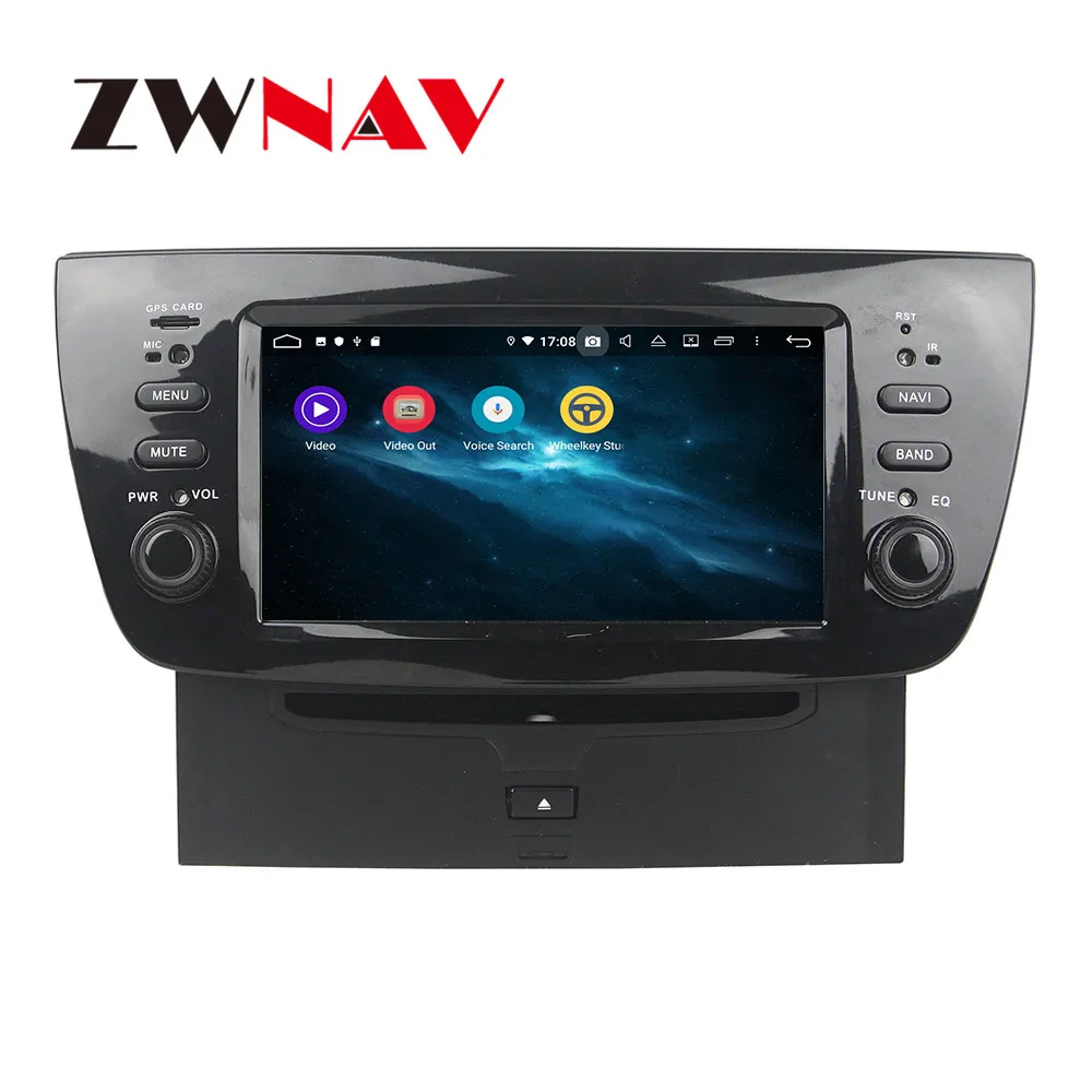 Clearance Android 9 4+64G DSP IPS Car DVD Player GPS Navigation For FIAT DOBLO 2010-2014  Head Unit Multimedia Player Tape Recorder 4