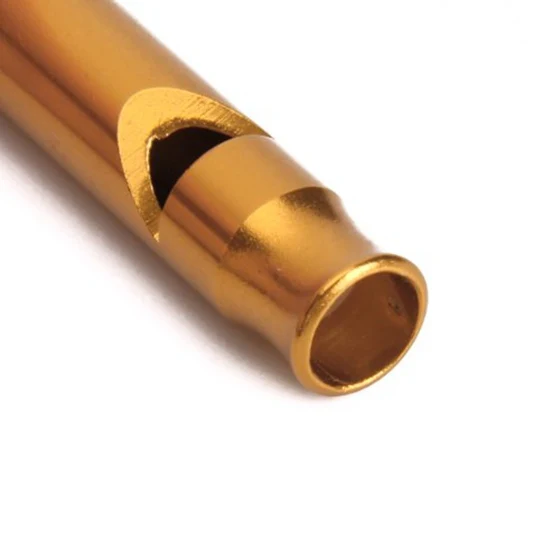 Survival Whistle gold Emergency whistle with keychain