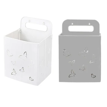 

Multifunction Household Punch-free Folding Storage Basket Bathroom Wall Shelf Hanging Laundry Storage Basket for Bathroom Clothe