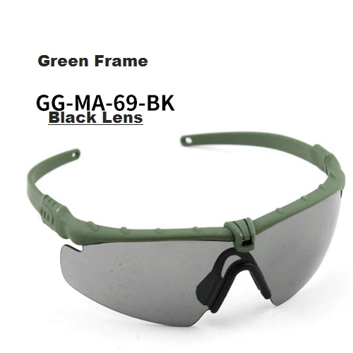 goggles A green
