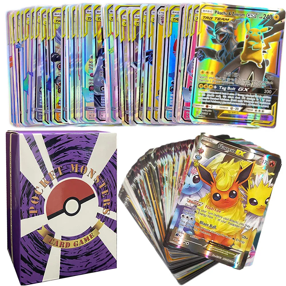 120 шт. Pokemon 80 тег команда 20 Мега EX GX карта хит продаж для детей битва английская