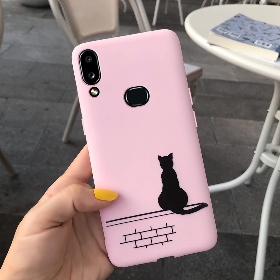 Небесно-голубой Для samsung A10S чехол Модный мягкий ТПУ чехол для samsung Galaxy A10S чехол A 10s чехол для телефона s Coque 6,2'' - Цвет: Небесно-голубой