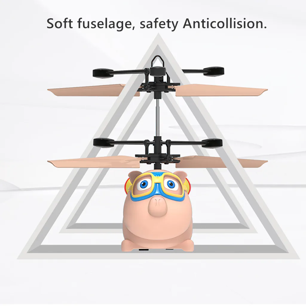 Мини антиколлизия интеллектуальный датчик индукции с ручным управлением Свинья НЛО Дрон игрушки для детей подарки игрушки для детей# A35
