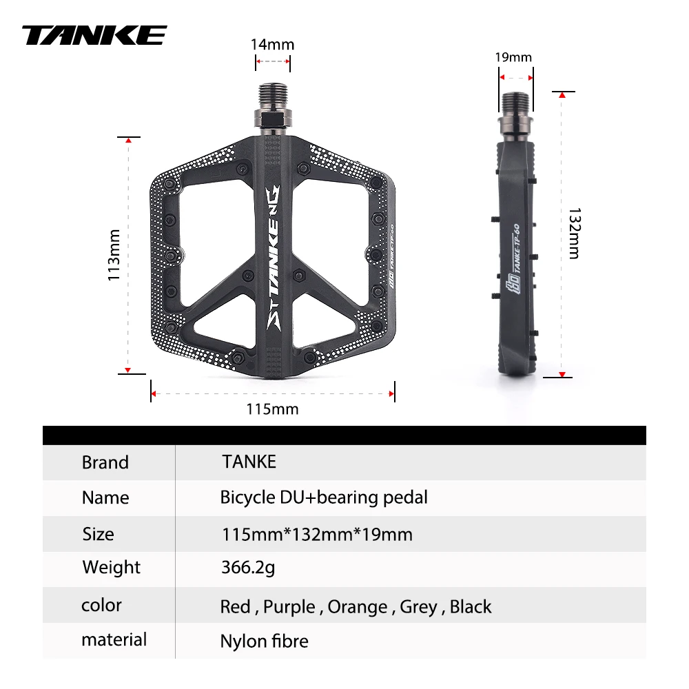 Enhanced Non-Slip Nylon Bicycle Pedal