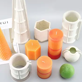 

Candle Molds with Candle Wick Clip for DIY Christmas gift Candle Making Supplies R9UC