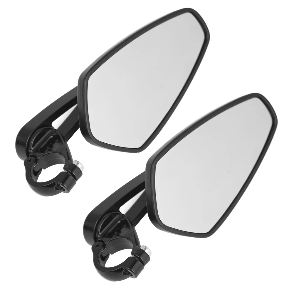 Motorcycle Handle Bar Mirror 360 Degree Swivel Universal 7/8" Handle Bar End Billet Aluminum Side Rearview Mirror For Haonda Yamaha Suzuki