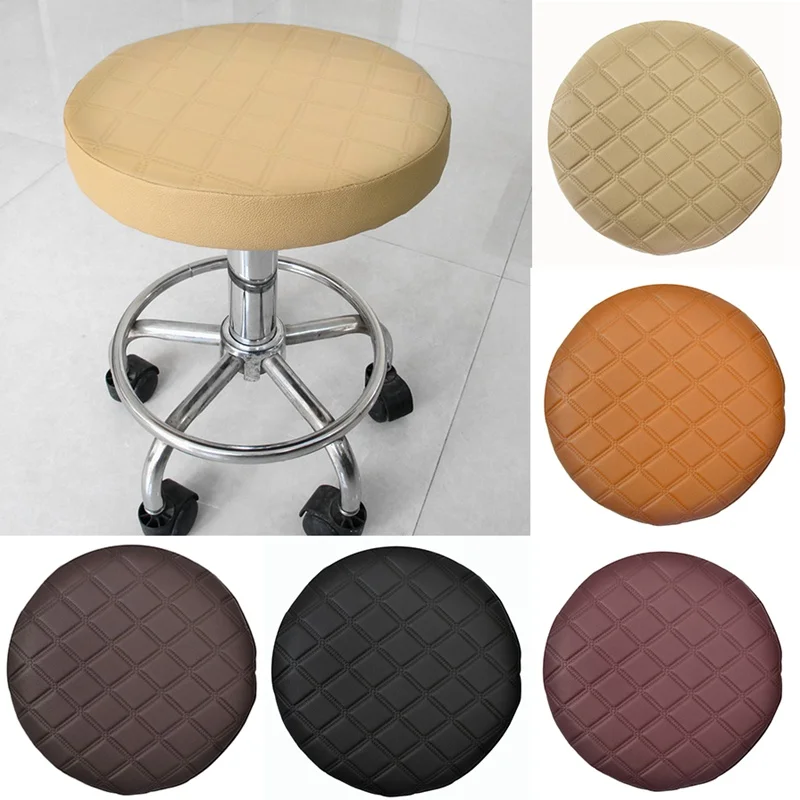 Чехол для стула круглый клетчатый 5 цветов|chair cover|stool coverstool seat covers |