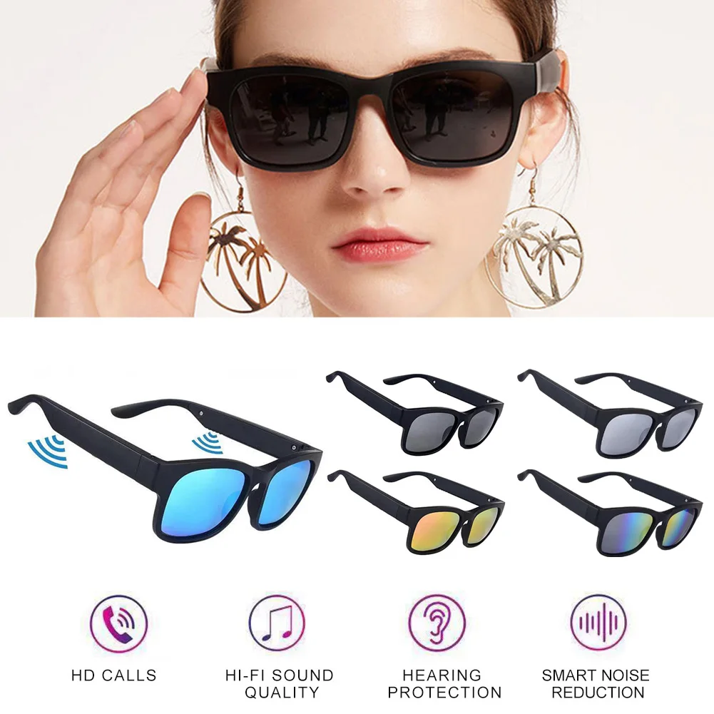 SENBONO Smart Glasses Wireless Bluetooth 5.0 occhiali da sole Outdoor Smart  Sport chiamata in vivavoce cuffie musicali occhiali Anti-blu - AliExpress