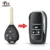 Dandkey Remote Car Key Чехол Для Toyota Camry 40 Corolla Scion RAV4 Avlon Reiz 4Runner Avlo 3 Кнопки Модифицированный Складной Ключ Shell