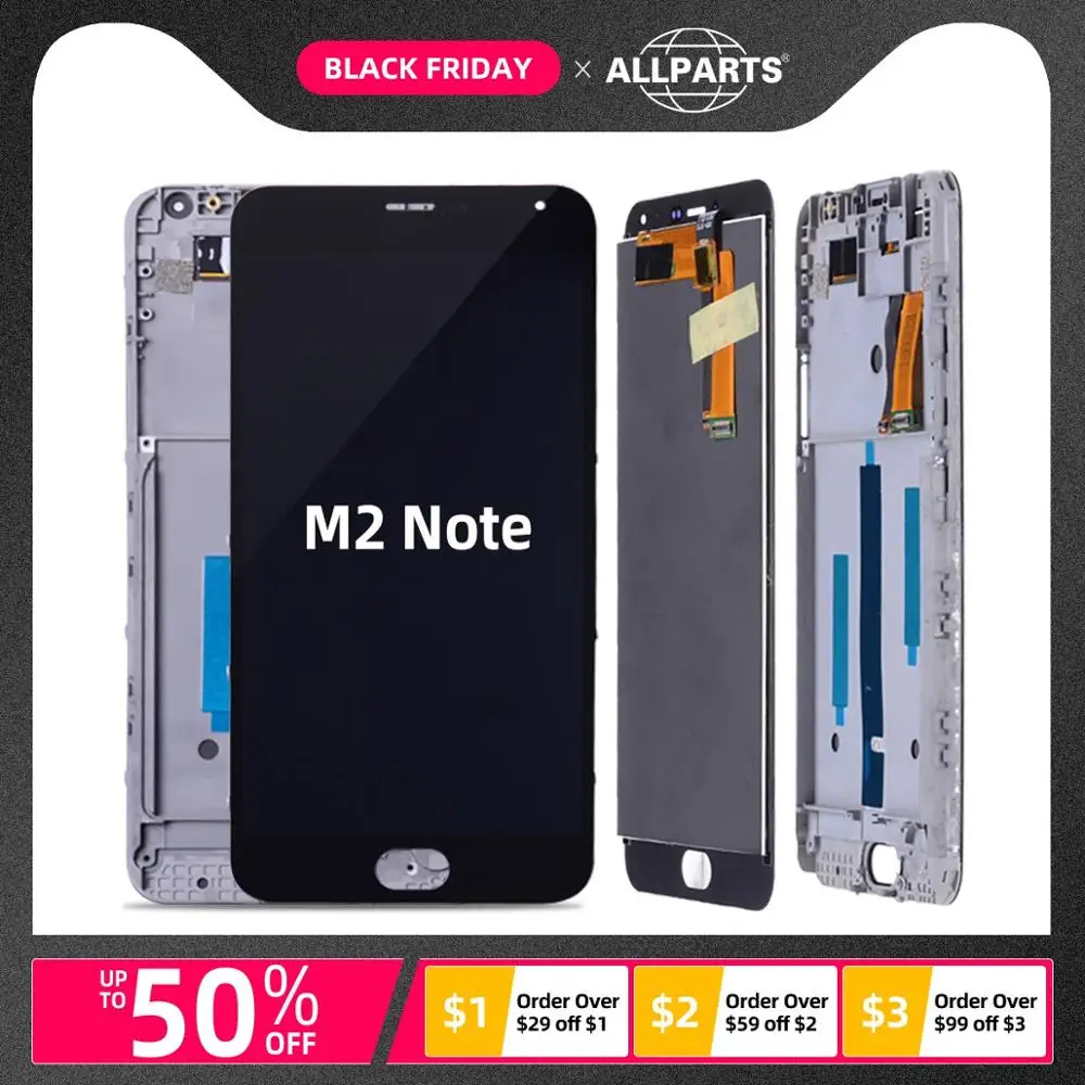 Оригинальный 5 ''ЖК дисплей для MEIZU M2 Note ЖК сенсорный экран дигитайзер с рамкой
