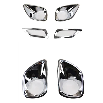 

for Toyota RAV4 RAV 4 2013 2014 2015 ABS Chrome Front Rear Foglight Fog Light Lamp Cover Trim Frame Sticker Exterior Accessories