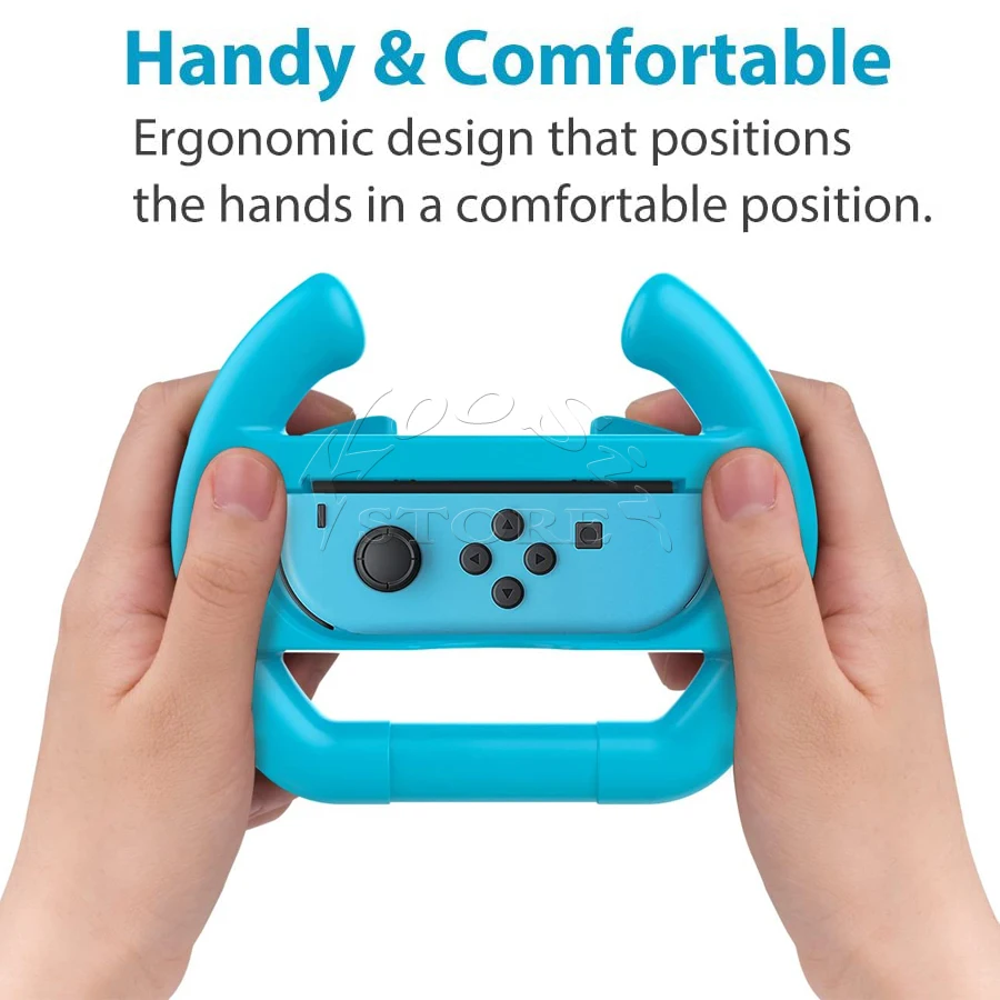 Руль NintendoSwitch Joycon 2 Гоночное колесо 10 в 1 ручки 6 аналоговых колпачков аксессуары
