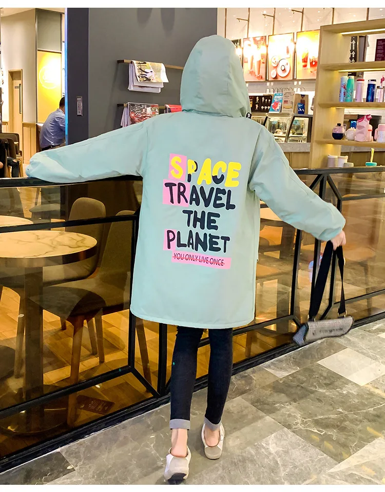 Lambs Wool Coat Women's Winter 2 Junior High School Students Korean-style Loose-Fit Mid-length Thick plus Velvet Clothes