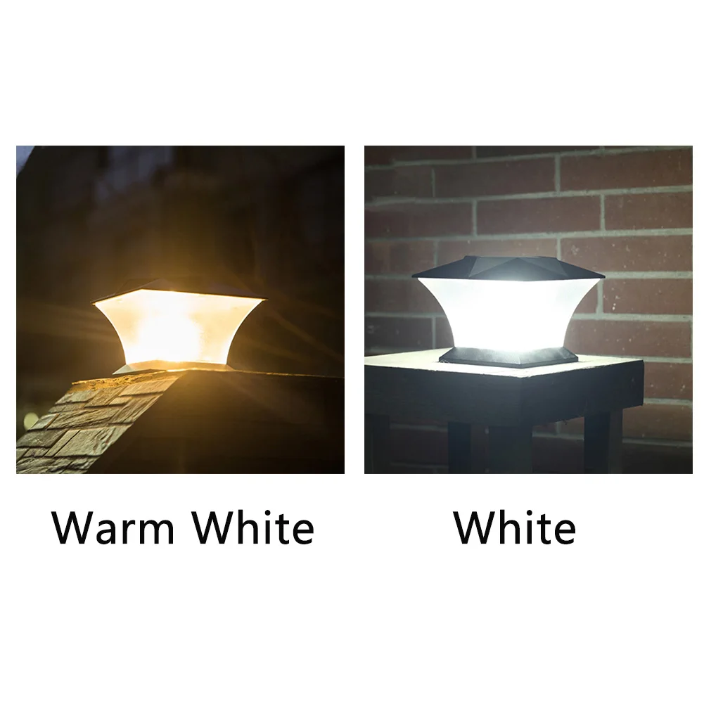 Landscaping Lamp Corridor Park Automatic Fence Light ABS Lawn Garden Decoration Patio Square Outdoor Solar Powered Path Led