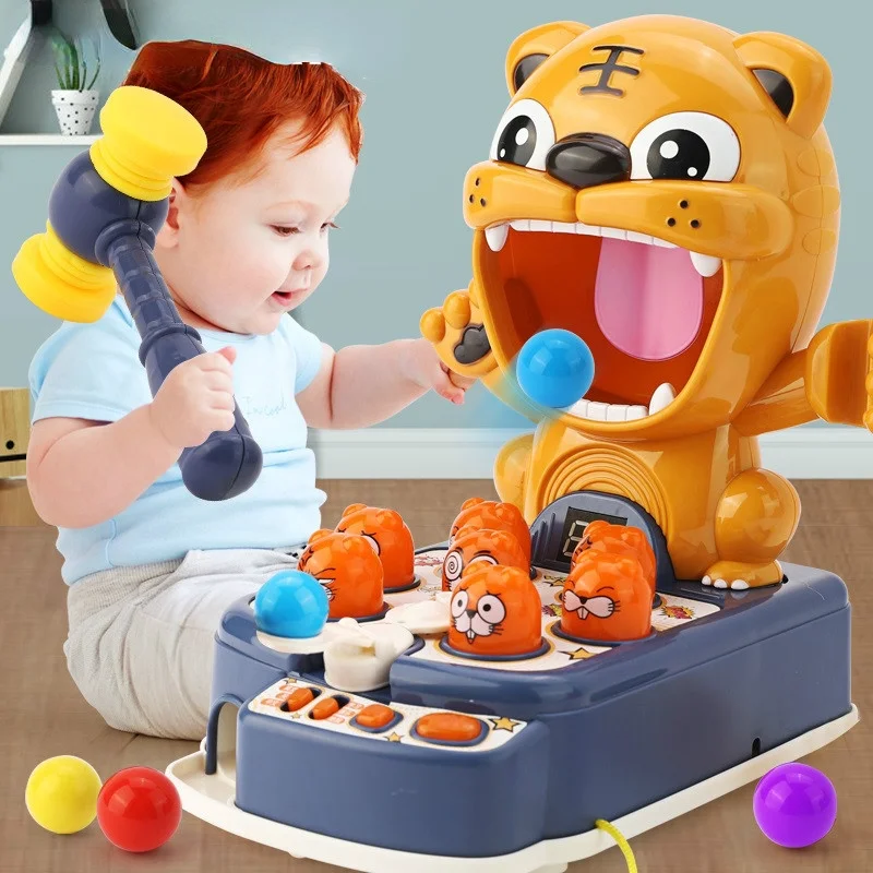 Kids Baby Electronic Whac A Mole Educational Interactive Ability Toy With Music 