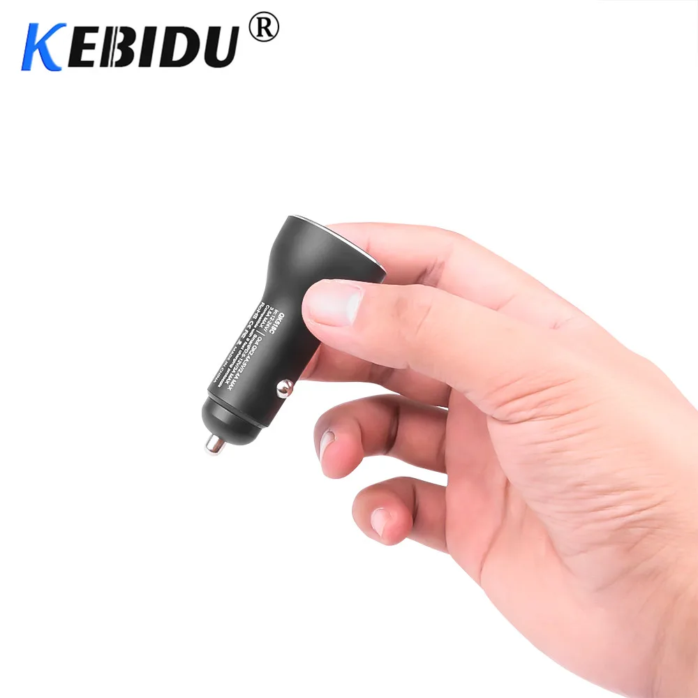 Kebidu двойное быстрое автомобильное зарядное устройство USB C адаптер питания быстрая зарядка для iPhone XS Max XR для samsung S9 S8 Note 9
