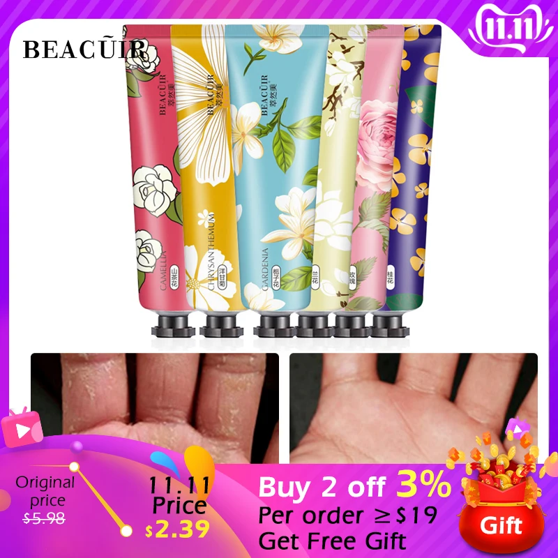

BEACUIR Hyaluronic acid Moisturizing Hand Cream Nourishing Hand Cream Anti Chapping Oil Control Hand Care 6 kinds of fragrance