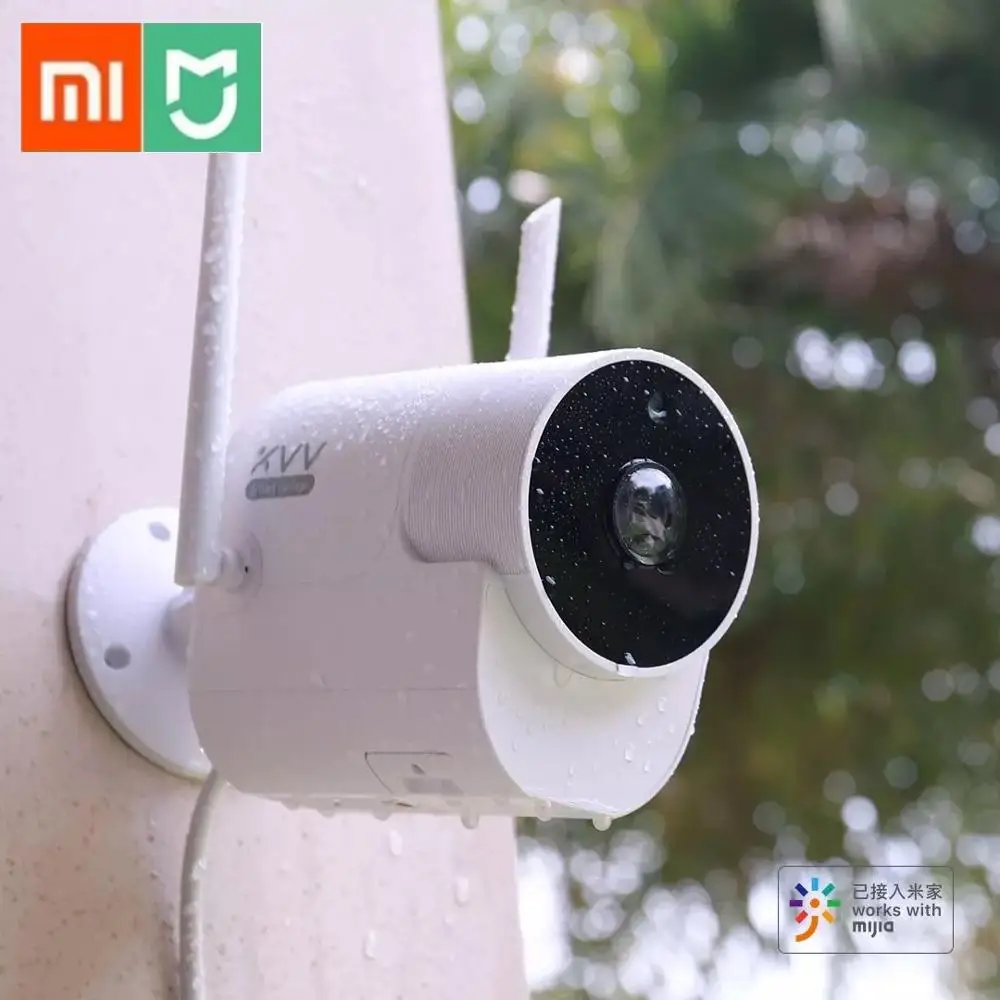 Xiaomi Mijia Xiaovv наружная панорамная камера наблюдения беспроводная wifi камера ночного видения высокой четкости работает с приложением Mijia