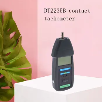 

DT-2235B Digital Tachometer Contact RPM Tach Tester Motor Speed Gauge Speed Gauge Testing Handheld Photoelectric