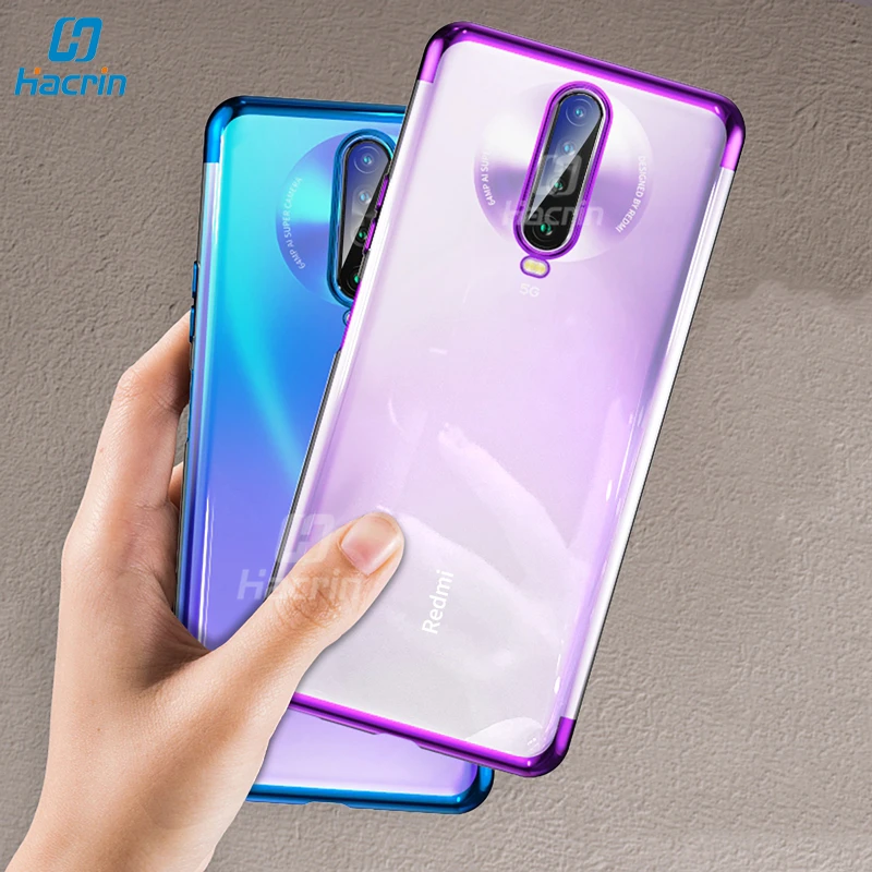 Чехол для Xiaomi Redmi K30 чехол Роскошный прозрачный с лазерным покрытием Pro K 30 Полный