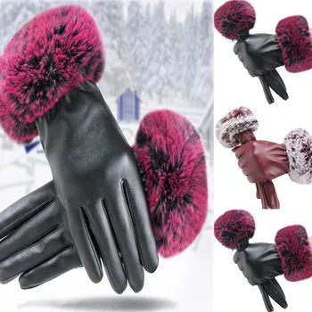 

fashion 2019 Women winter waterproof gloves Warmer Velvet Gloves Warm Using Phone for Cycling Running Gloves guantes moto invie