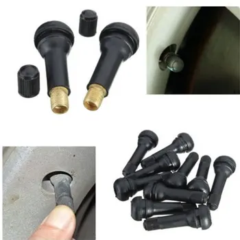 

10pcs Car TR414 Tire Valve Stems Copper Caps Snap-In Rim Hole 5 mm Wheel