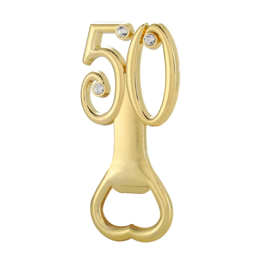 20шт) сувениры для 50-летия/60-летия, 50/60 Золотая открывалка для бутылок пива, свадебные сувениры, подарки на день рождения для гостей