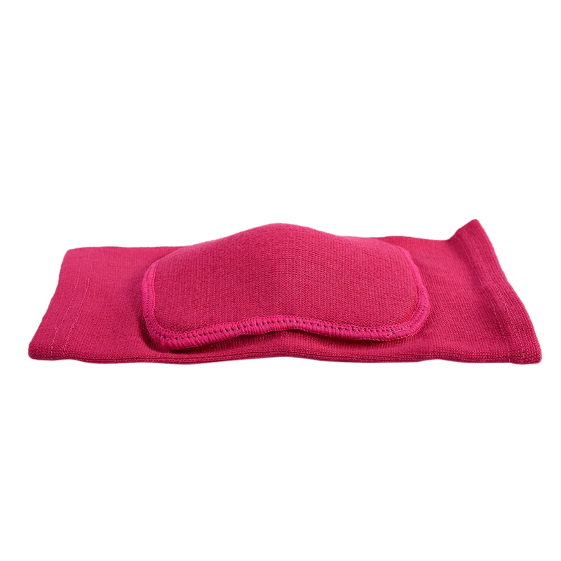 Ordinary Sponge Football Dance Kneepad Thicken Warm Dance Sponge Skid Volleyball Men and Women Roller Kneepads Rose Red
