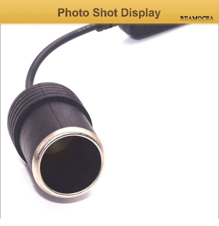 Reamocea 0,3 м 1,5 мм 12 В постоянного тока автомобильного прикуривателя гнездо кабеля ATC предохранитель Штепсель Разъем аксессуары