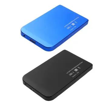 

USB3.0 Hard Disk Box 2.5inch Serial Port SATA SSD mechanical disk Support 3TB aluminum alloy Mobile External HDD Case blue black